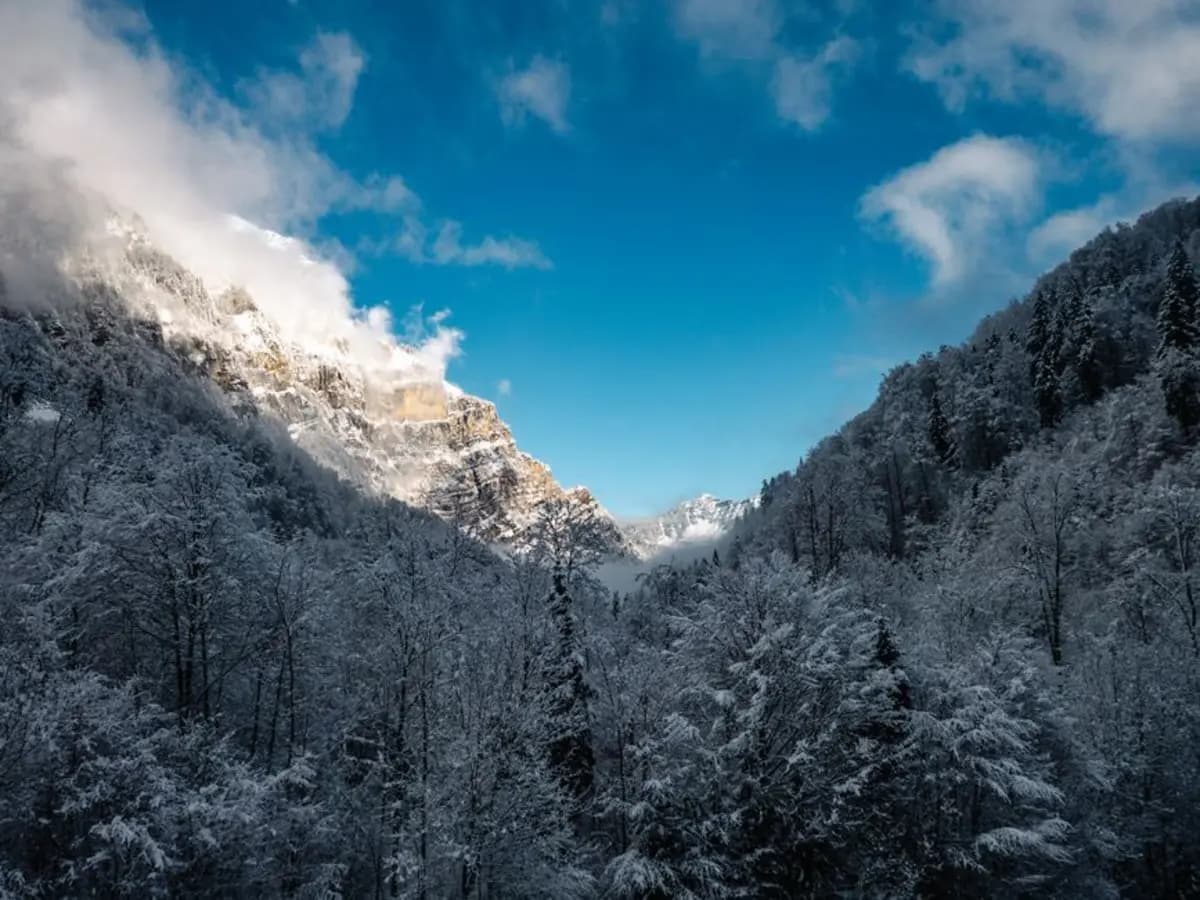 Ansicht des Kantons Glarus, Schweiz