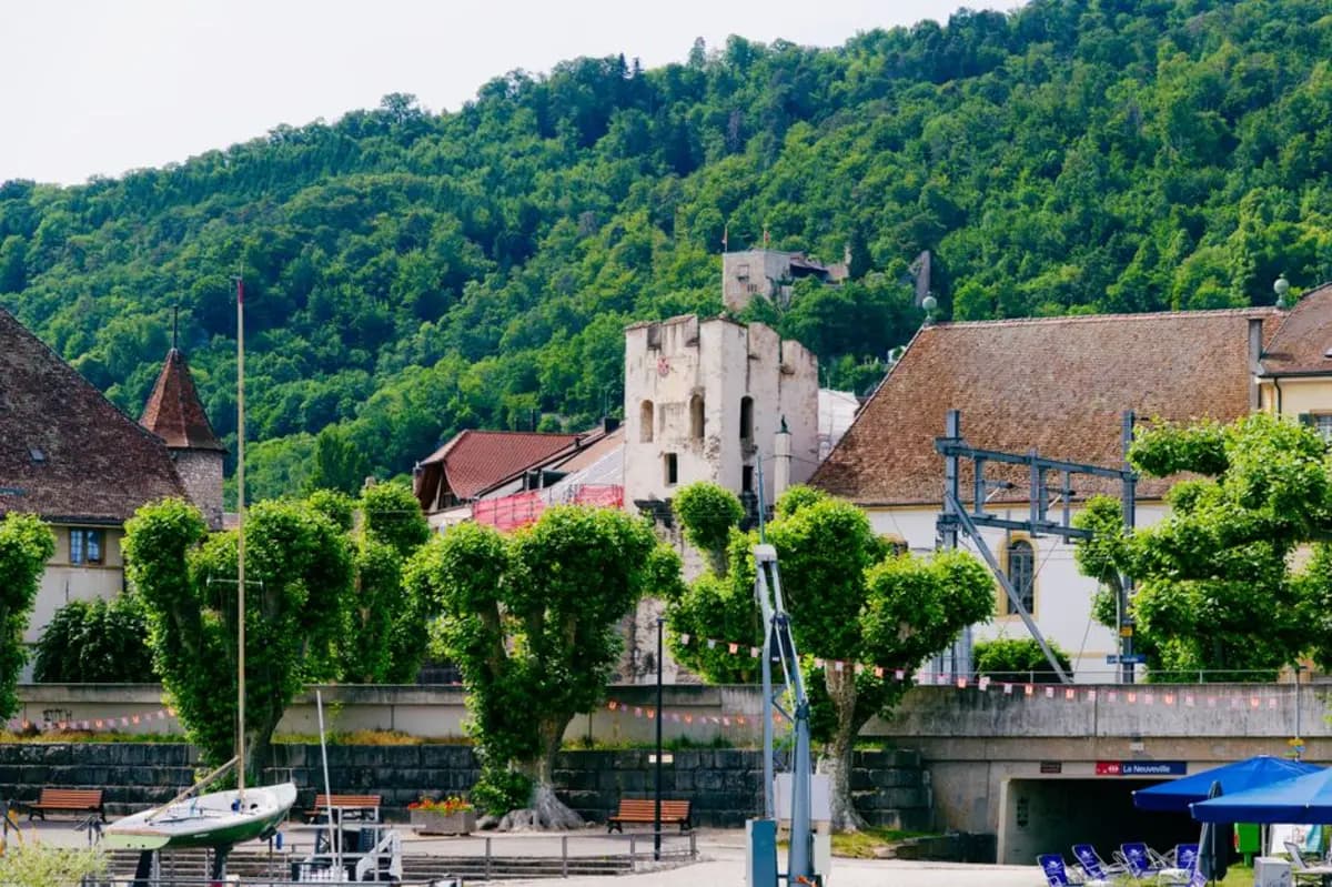 Ansicht des Kantons Neuenburg, Schweiz