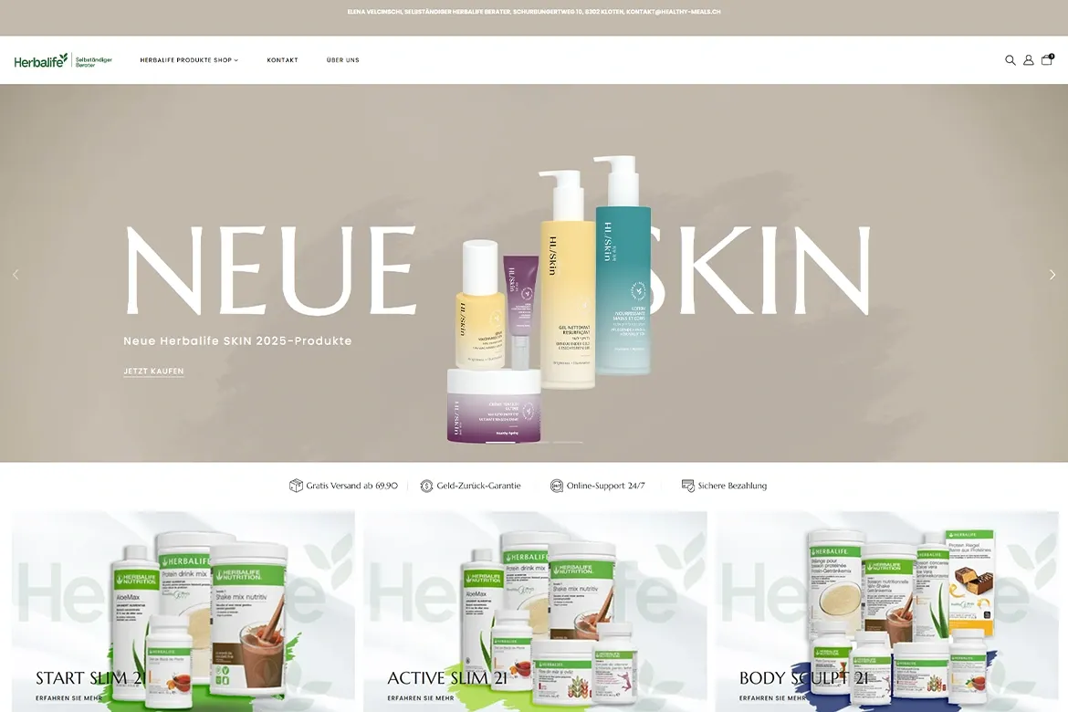 Healthy-Meals.ch – E-Commerce-Projekt eSys Agency